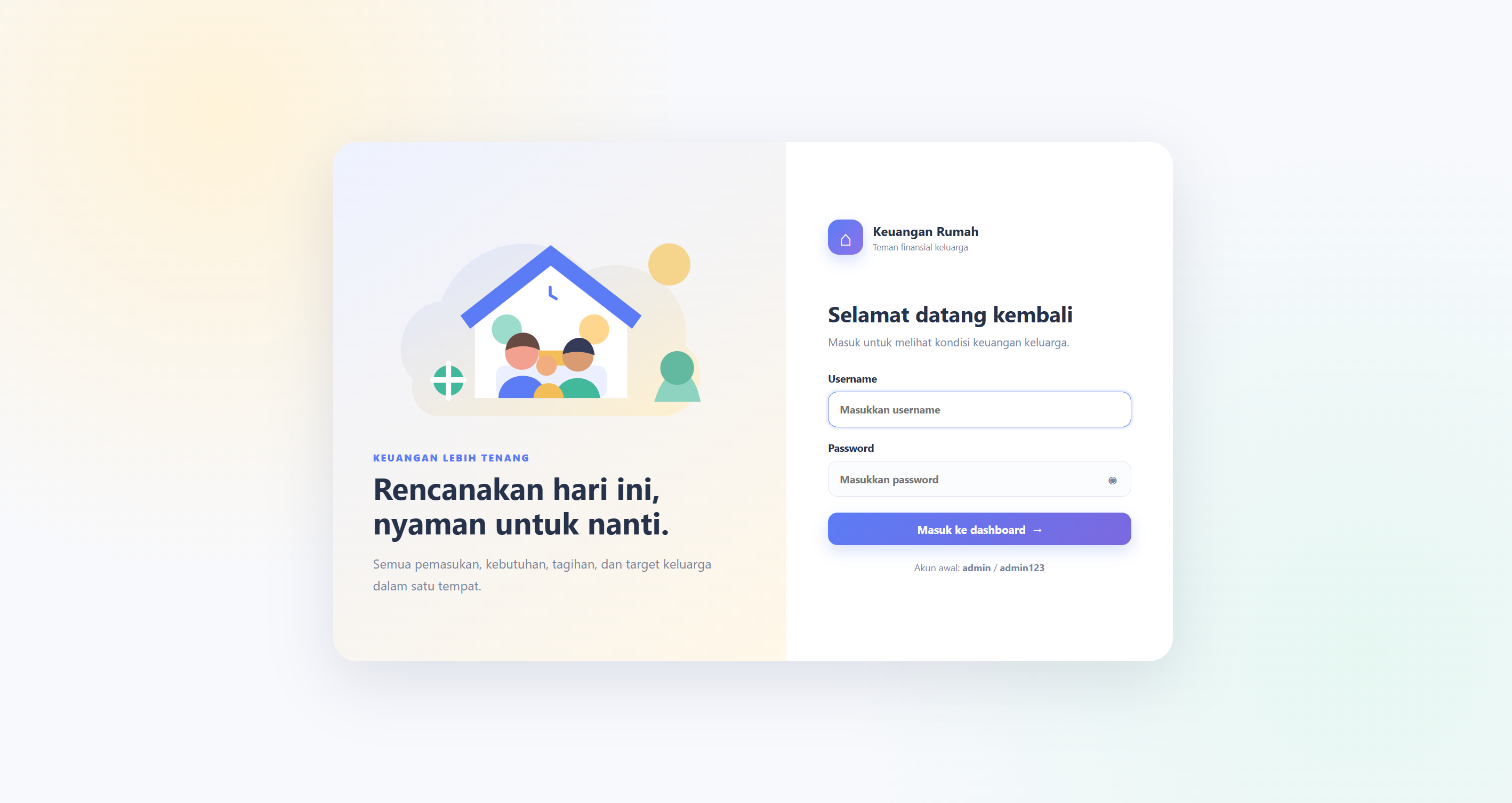 Aplikasi Keuangan Rumah